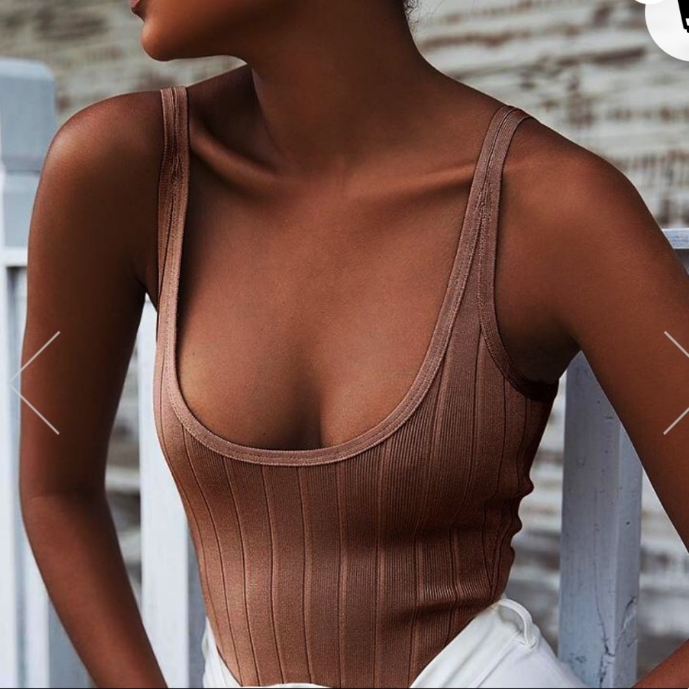 Ribbed bodysuit, ultra sexy!